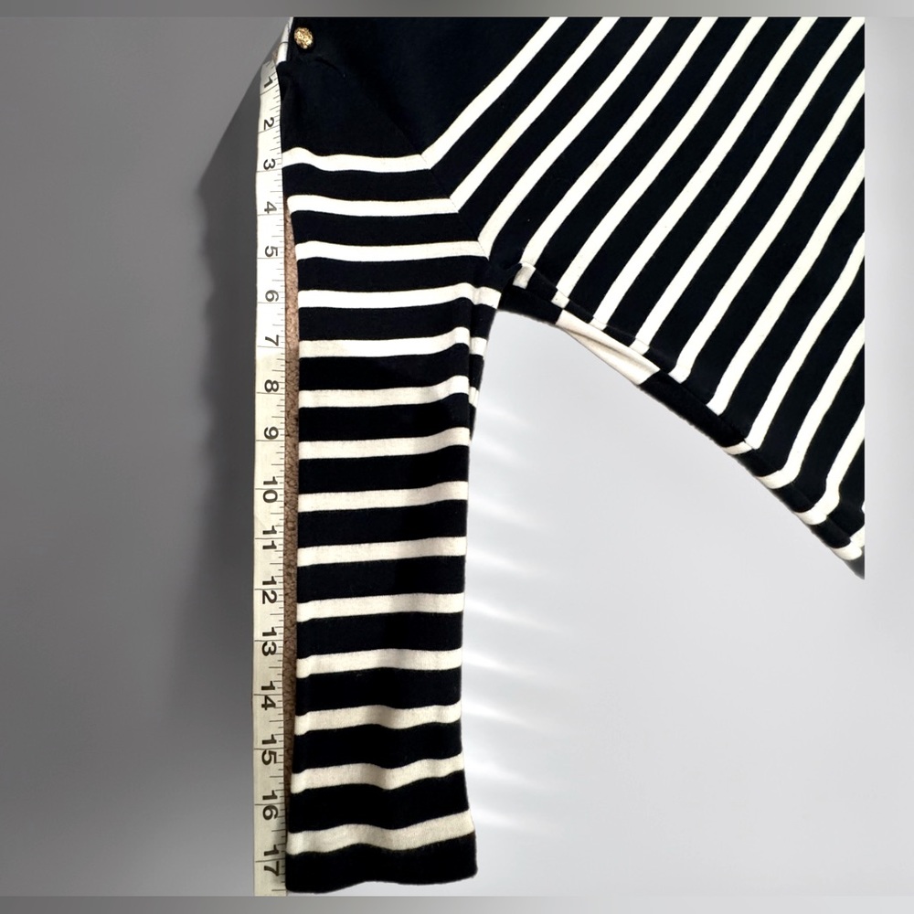 Lauren Ralph Lauren petite dress- navy blue & white stripes - size P medium - Picture 7 of 12